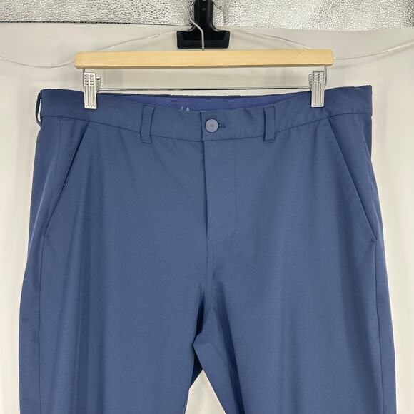 Mizzen Main Helmsman Pants Mens 36x30 Blue Performance Athletic Tapered Stretch - Picture 2 of 12